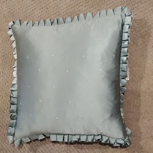 Z GALLERIE 100% Silk Accent pillow with small bling. 20"x 20"